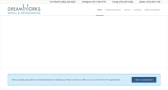 Desktop Screenshot of dreamworksdentaldfw.com