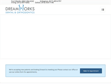 Tablet Screenshot of dreamworksdentaldfw.com